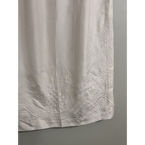 NWT Talbots WMNS Cream 100% Silk Skirt Multi-Occasion Classic A-line Sz 10 - Picture 2 of 9